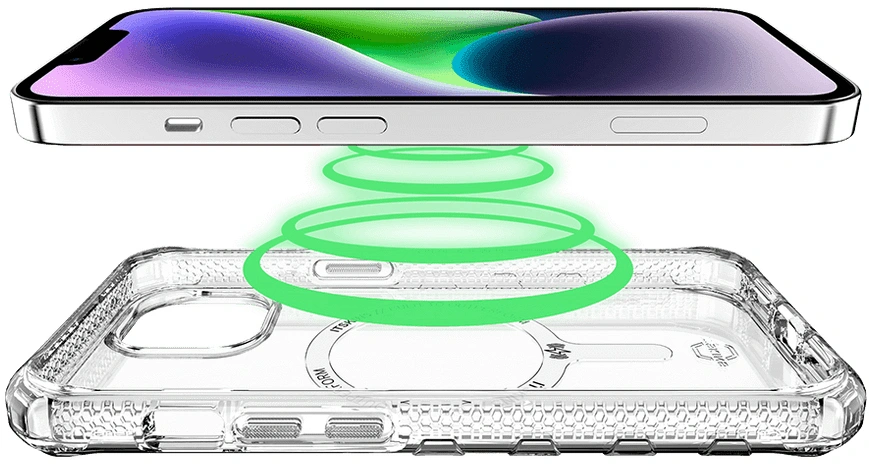 CASE ITSKINS SUPREME MAGSAFE IPHONE 14 CLEAR