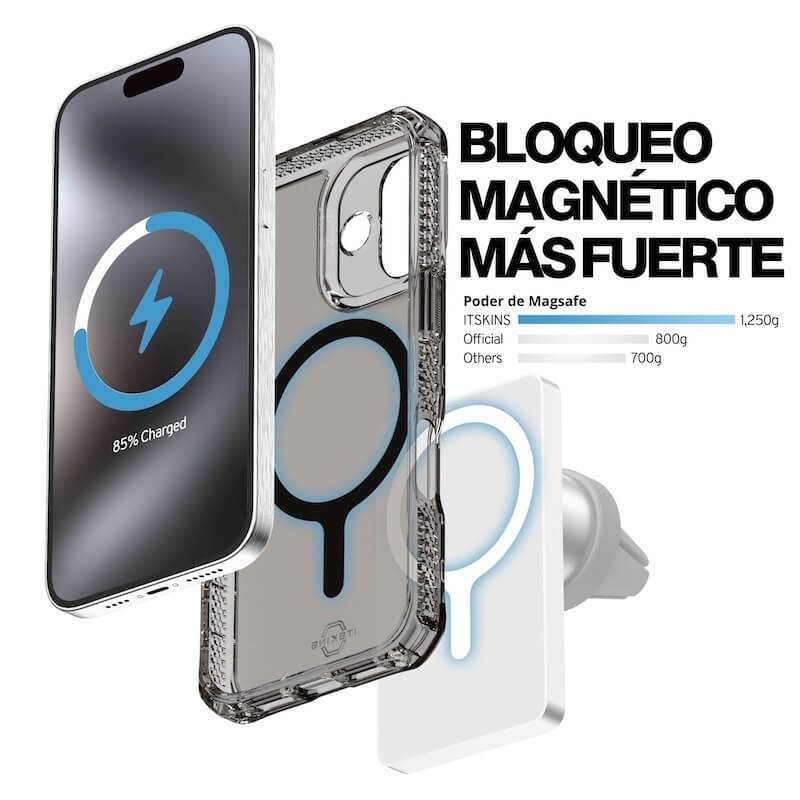 CASE ITSKINS HYBRID R VAPOR MAGSAFE IPHONE 17 SMOK