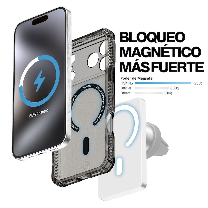 CASE ITSKINS HYBRID R VAPOR MAGSAFE IPHONE 17 PRO SMOK