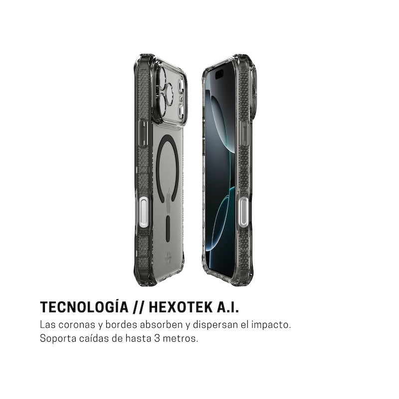 CASE ITSKINS HYBRID R VAPOR MAGSAFE IPHONE 17 PRO SMOK