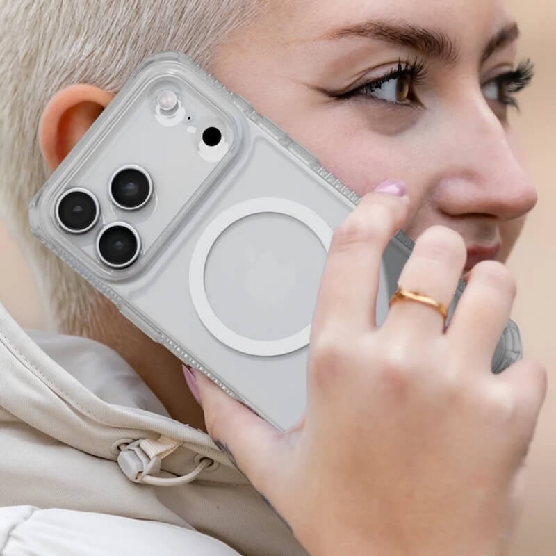 CASE ITSKINS HYBRID R TRANSLUCENT MAGSAFE IPHONE 17 PR CLEAR