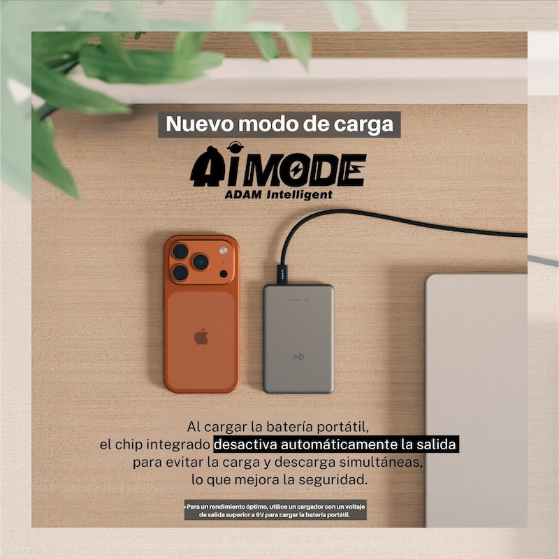 BATERIA ADAM ELEMENTS VIONTA Q10 10000mAh 15W ORANGE