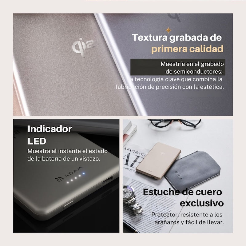 BATERIA ADAM ELEMENTS VIONTA Q10 10000mAh 15W ORANGE