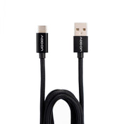 CABLE DE CARGA ADD ON USBA/USBC 2M - BLACK