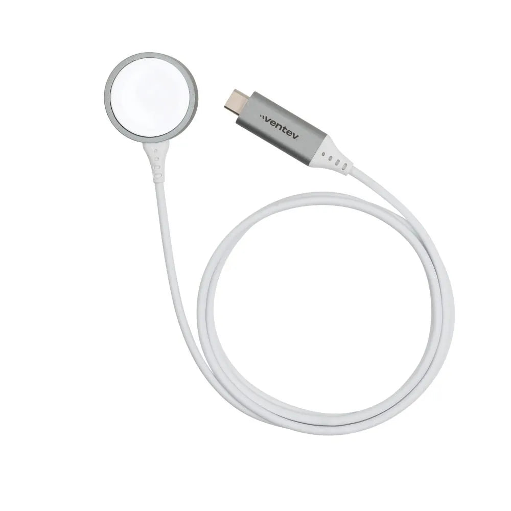 CABLE VENTEV USB-C A BASE MAGNETICA PARA APPLE WATCH 1M - WHITE