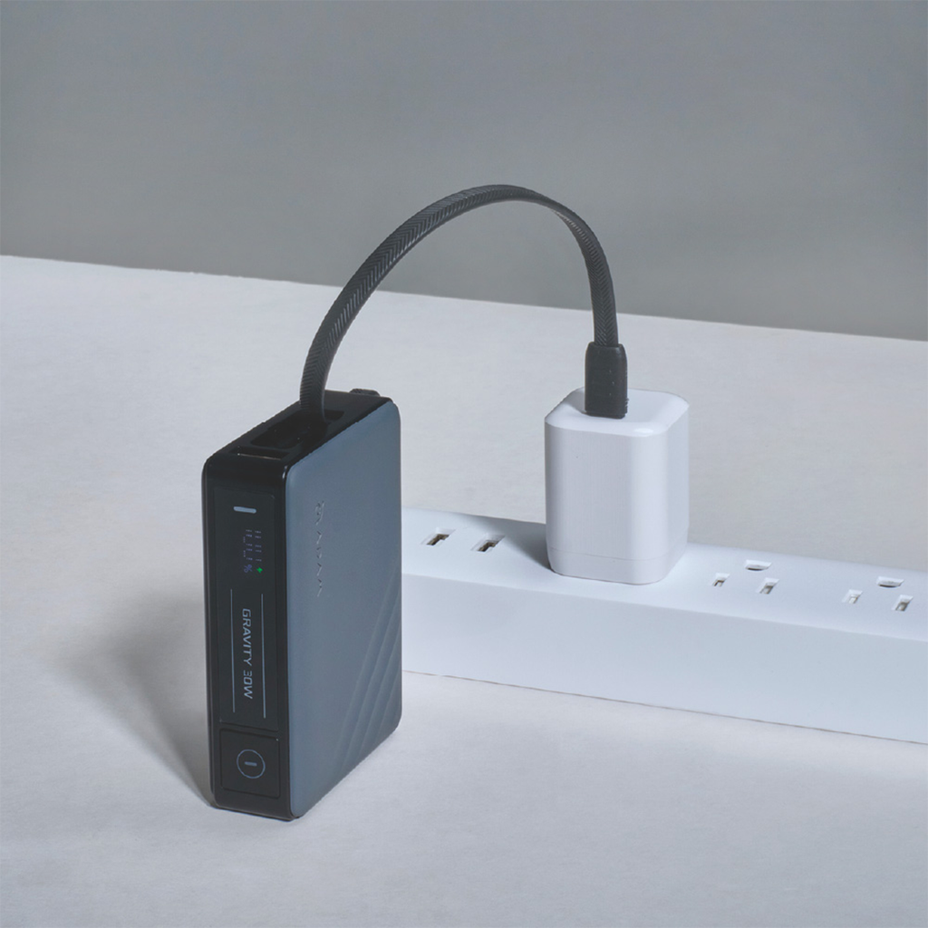 BATERIA ADAM ELEMENTS 30W GRAVITY 10000 mAh CABLE USB-C GREY