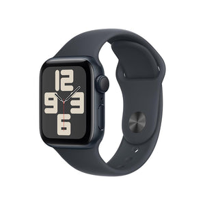 Apple Watch SE GPS • Caja de aluminio color medianoche de 40 mm • Correa deportiva color medianoche - S/M