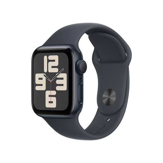 Apple Watch SE GPS • Caja de aluminio color medianoche de 40 mm • Correa deportiva color medianoche - M/L