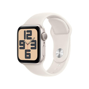 Apple Watch SE GPS • Caja de aluminio blanco estrella de 40 mm • Correa deportiva blanco estrella - S/M