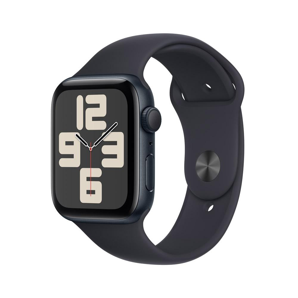 Apple Watch SE GPS • Caja de aluminio color medianoche de 44 mm • Correa deportiva color medianoche - M/L