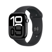 Apple Watch Series 10 GPS + Cellular • Caja de aluminio negro azabache de 46 mm • Correa deportiva negra - S/M