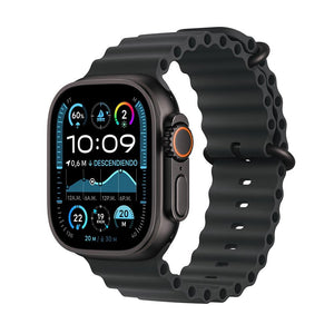 Apple Watch Ultra 2 GPS + Cellular • Caja de titanio negro de 49 mm • Correa Ocean negra