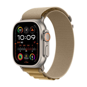 Apple Watch Ultra 2 GPS + Cellular • Caja de titanio natural de 49 mm • Correa Alpine color canela - Grande