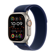 Apple Watch Ultra 2 GPS + Cellular • Caja de titanio natural de 49 mm • Correa Trail azul - S/M