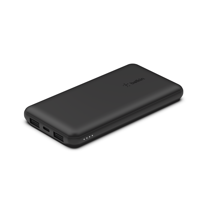 10K Power Bank USB-A & C 15W BLACK