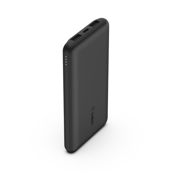 10K Power Bank USB-A & C 15W BLACK