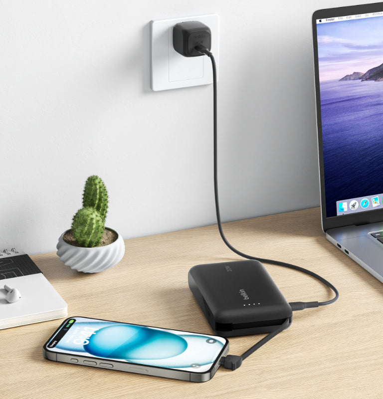 BATERIA BELKIN 20W BOOSTCHARGE 10000 mAh CABLE USB-C BLACK