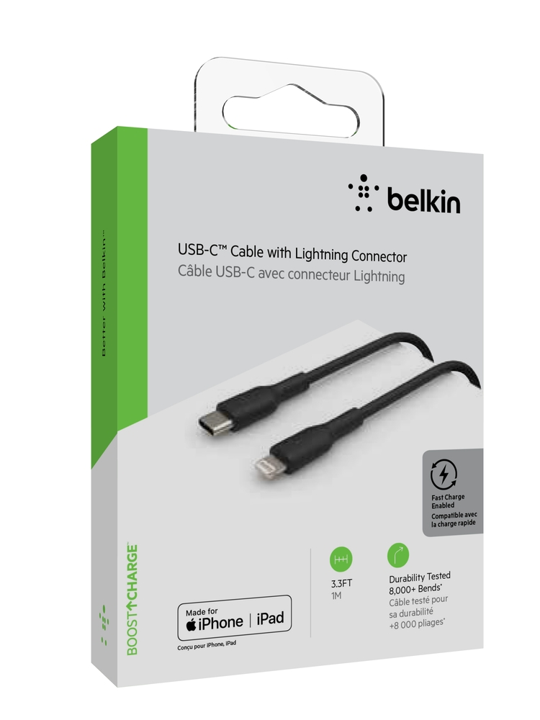 Cable Belkin USB-C a Lightning - 1M - Mixit - Negro