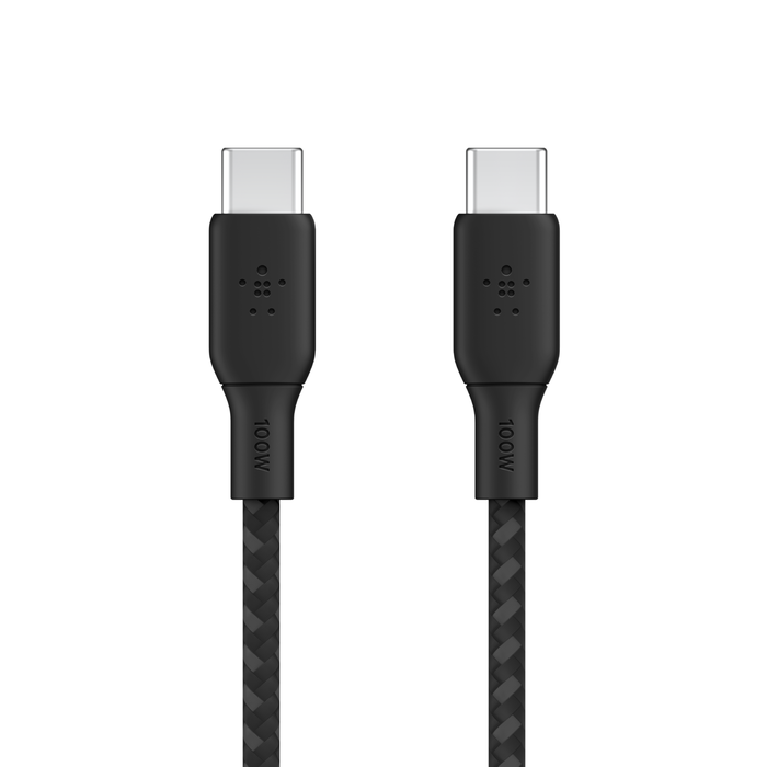 Cable Belkin trenzado de USB-CT a USB-C de 2M  - Negro