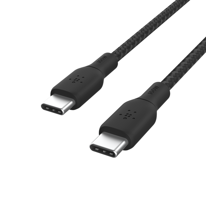 Cable Belkin trenzado de USB-CT a USB-C de 2M  - Negro