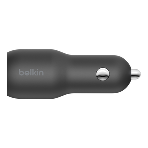 ADAPTADOR BELKIN PARA CARRO 37W 2 PUERTOS USB-A / USB-C