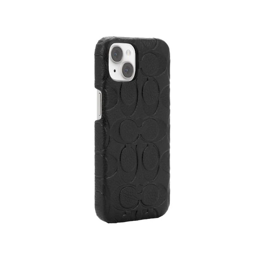 CASE COACH LEATHER SLIM WRAP PARA IPHONE 14 - BLACK
