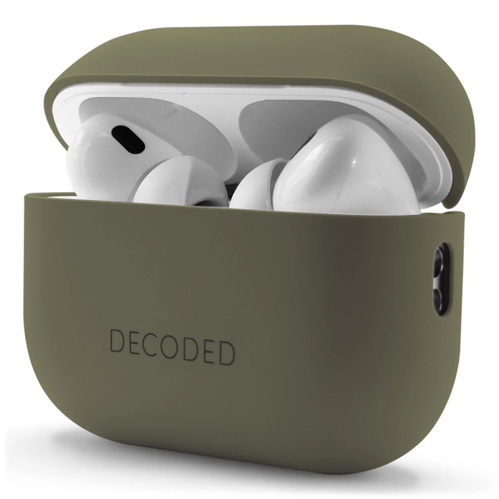 DECODED CASE EN SILICONA LIQUIDA AIRPODS PRO 2GEN /1GEN OLIVA