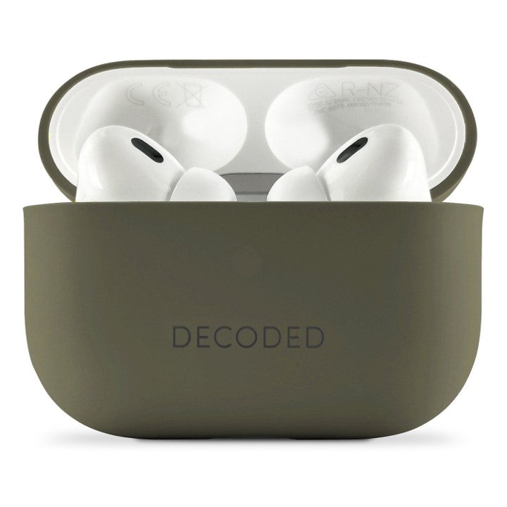 DECODED CASE EN SILICONA LIQUIDA AIRPODS PRO 2GEN /1GEN OLIVA