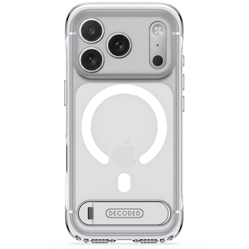CASE DECODED HYBRID STAND IPHONE 18 PRO FROSTED WHITE