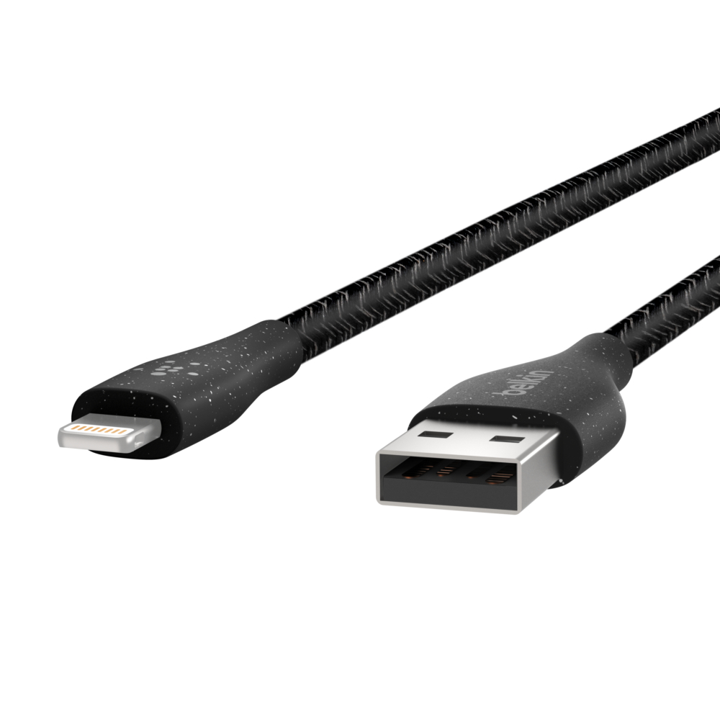 CABLE DURATEK  PLUS LIGHTNING A USB-A CON CORREA