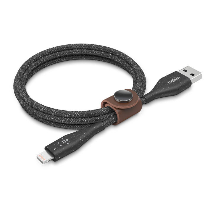 CABLE DURATEK  PLUS LIGHTNING A USB-A CON CORREA