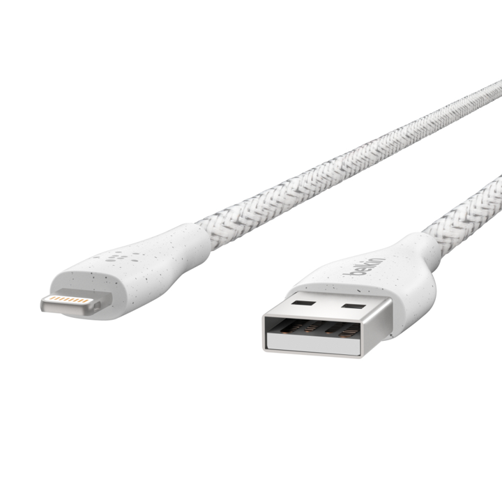 CABLE BELKIN USB-A A LIGHTNING DURATEK 1.2M - WHITE