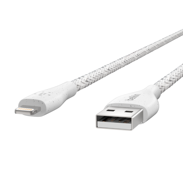 CABLE DURATEK  PLUS LIGHTNING A USB-A CON CORREA