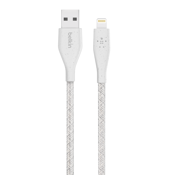 CABLE DURATEK  PLUS LIGHTNING A USB-A CON CORREA