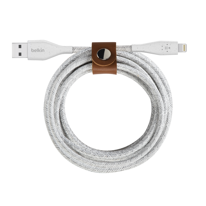 CABLE DURATEK  PLUS LIGHTNING A USB-A CON CORREA