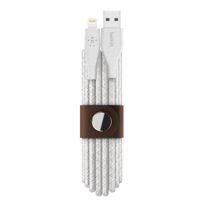 CABLE DURATEK  PLUS LIGHTNING A USB-A CON CORREA