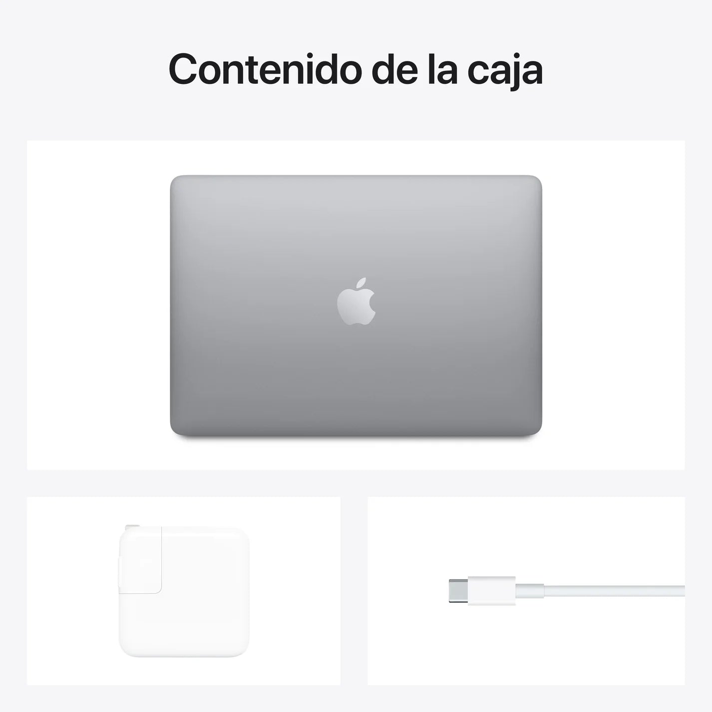 MacBook Air de 13 pulgadas Chip M1 de Apple con CPU de ocho núcleos y GPU de siete núcleos 8GB Gris espacial 256 GB