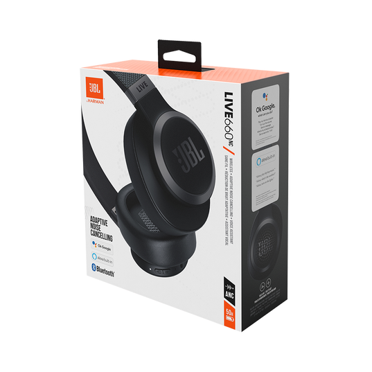 AUDIFONOS JBL LIVE 660 NOISE CANCELING OVER EAR BLUETOOTH BLACK