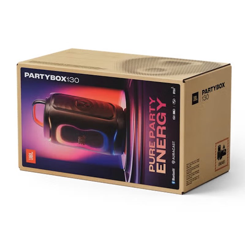 SPEAKER JBL PARTYBOX 130 PORTABLE BLUETOOTH AURACAST BLACK