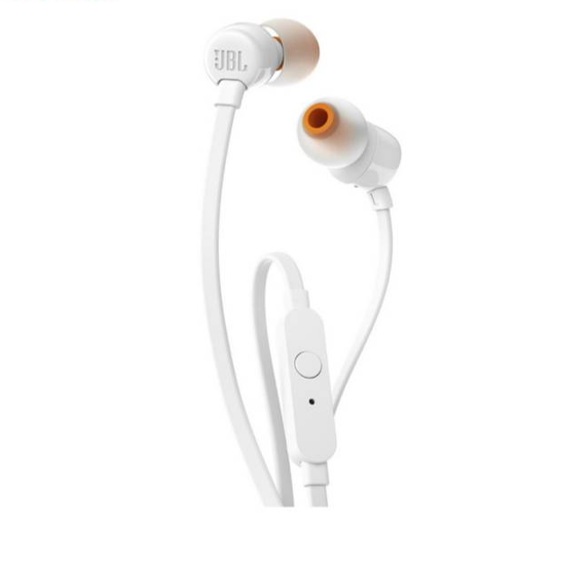 AUDIFONOS JBL TUNE 110 IN EAR 3.5 MM WHITE