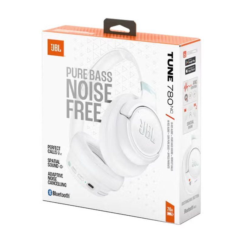 AUDIFONOS JBL TUNE 780 NOISE CANCELLNG ON EAR BLUETOOTH WHITE