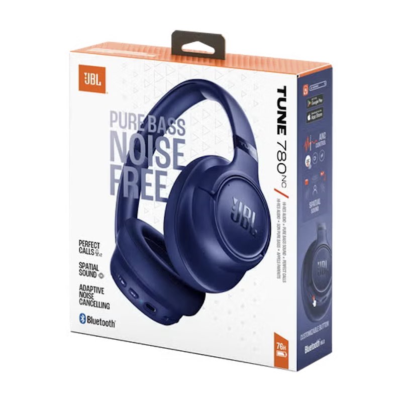 AUDIFONOS JBL TUNE 780 NOISE CANCELLNG ON EAR BLUETOOTH BLUE