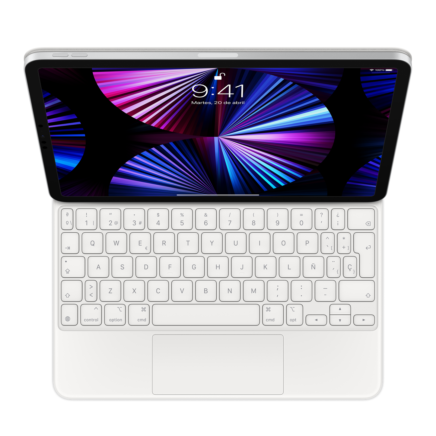 Magic Keyboard para iPad Pro de 11 pulgadas (3ra generación) y iPad Air (5ta generación) - Español (España) - Blanco