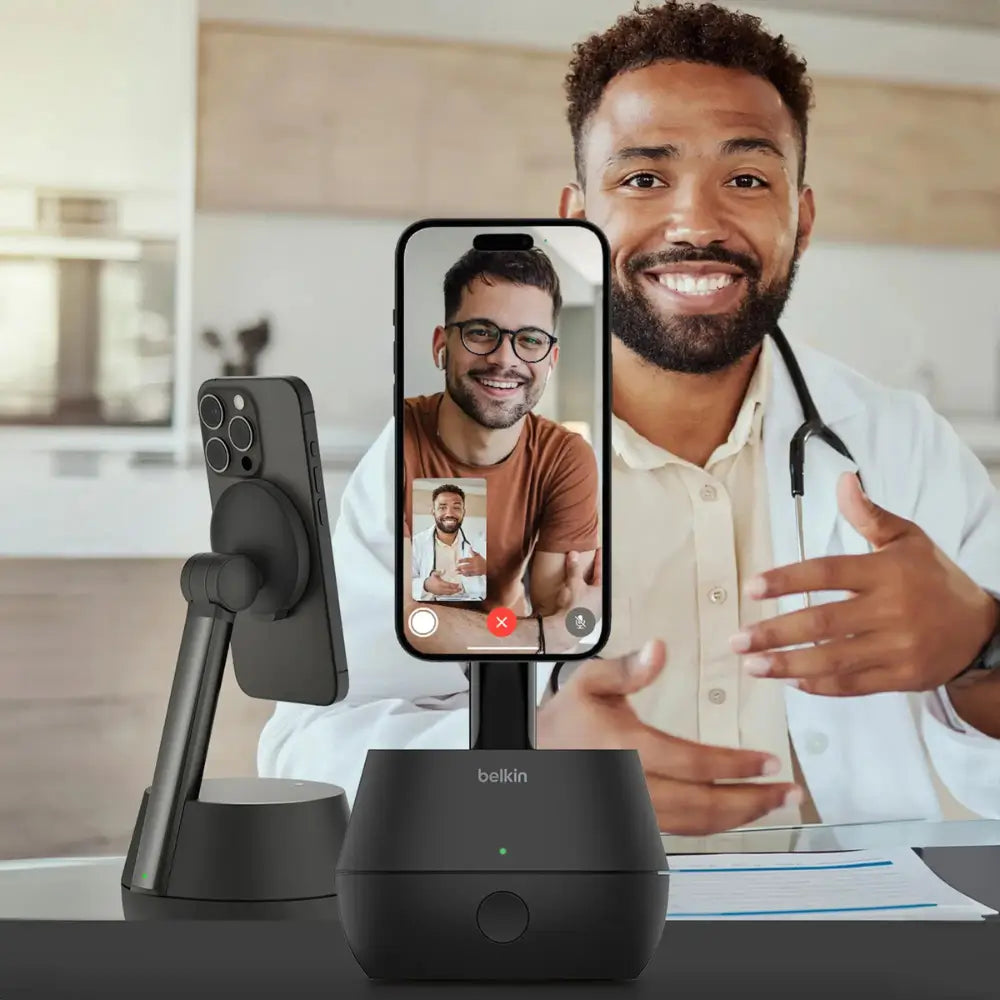 SOPORTE BELKIN STAGE SEGUIMIENTO FACIAL AUTOMATICO CON MAGSAFE