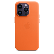 Funda de piel con MagSafe para el iPhone 14 Pro - Naranja