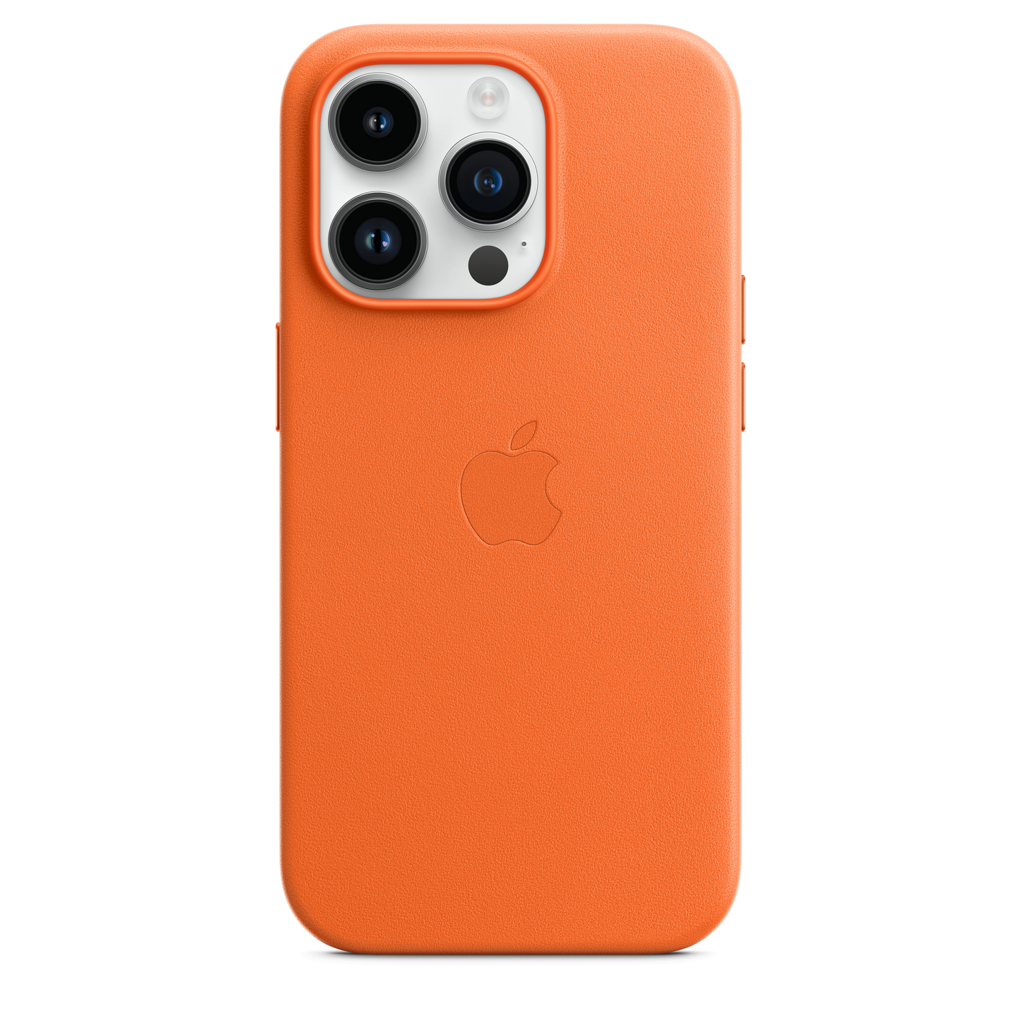 Funda de piel con MagSafe para el iPhone 14 Pro - Naranja