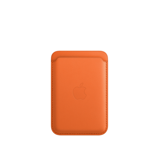 Cartera de piel con MagSafe para el iPhone - Naranja