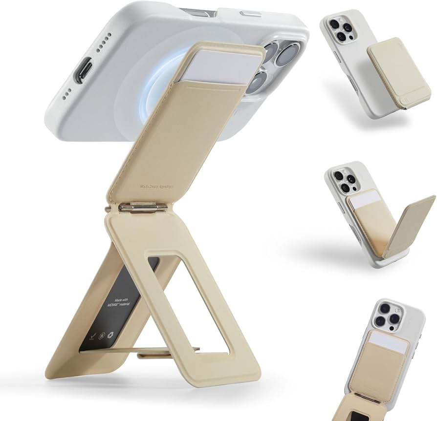 CARTERA MOFT MAGSAFE PARA IPHONE CON STAND TRIPODE EARTHEN BEIGE