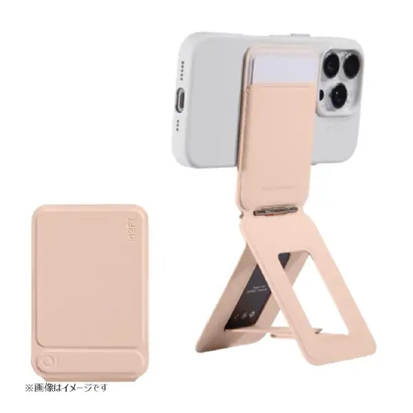 CARTERA MOFT MAGSAFE PARA IPHONE CON STAND TRIPODE PEACH PINK