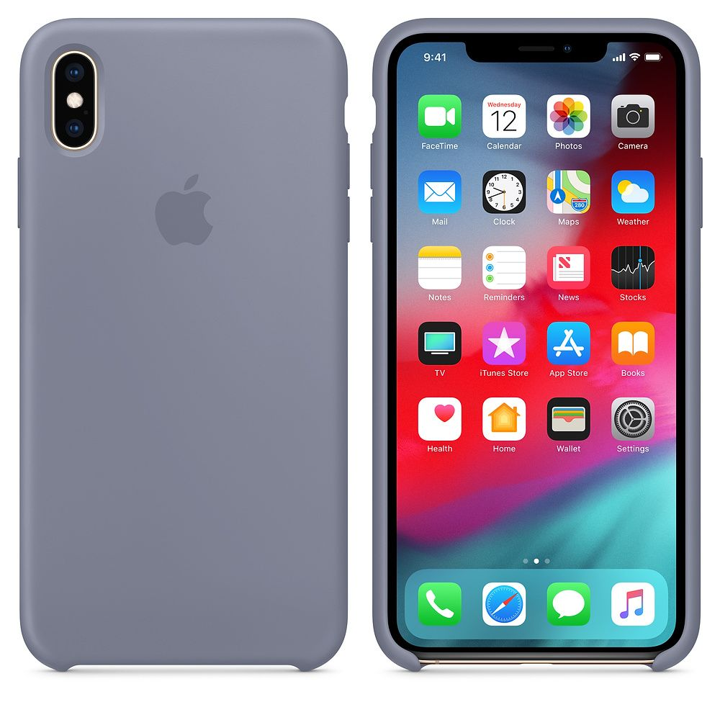 Case Protector Apple de silicona para iPhone Xs Max  - Lavanda